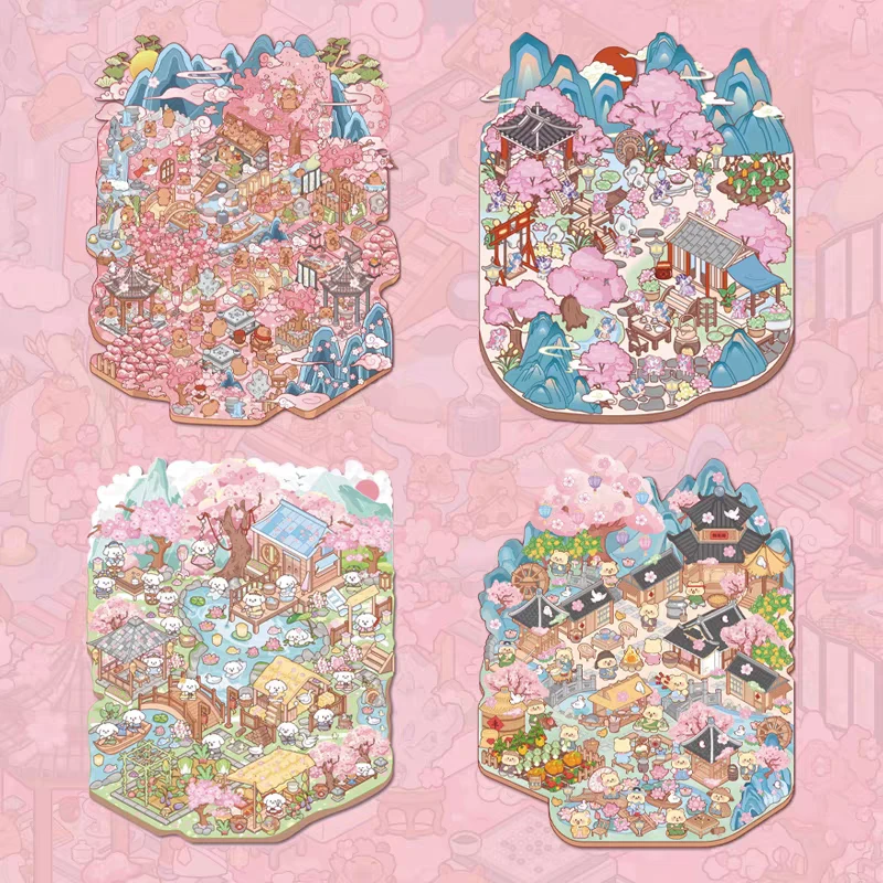 给利造景贴纸世界空间第三弹立体微缩场景贴纸3d小屋解压手工贴画