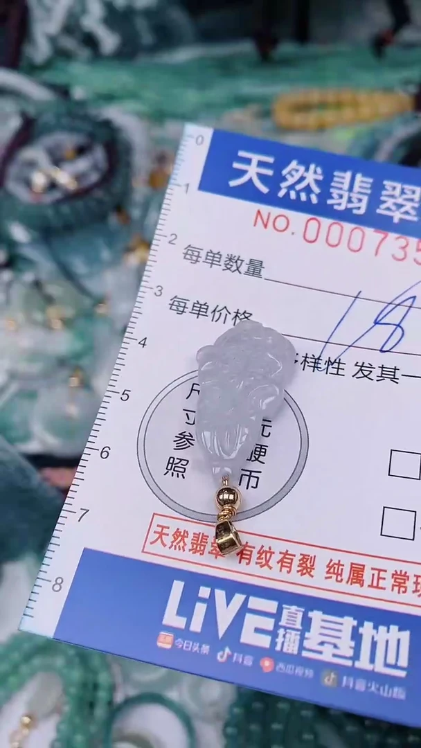 翡翠未镶嵌颈饰00007350