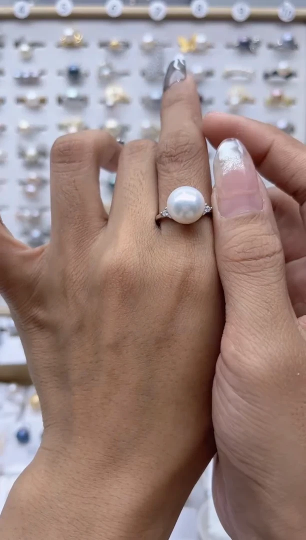 【闪购商品】淡水珍珠戒指合金145