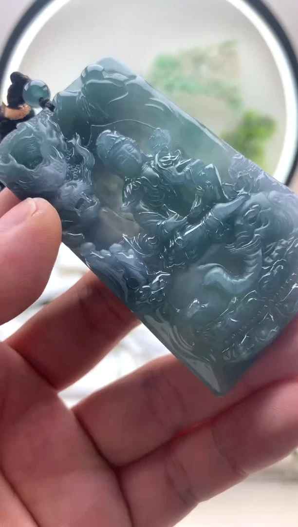 颈饰未镶嵌翡翠普贤