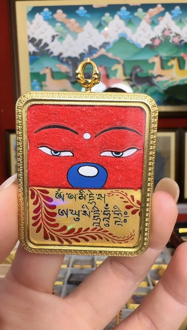 吊坠阿老师心里话-热贡纯手绘-卓玛