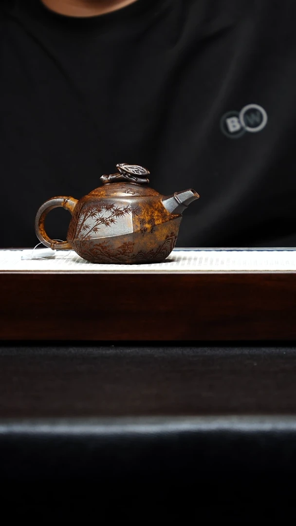 茶壶紫砂宜兴紫砂 一鸣惊人 龙骨金砂 李雨瑶