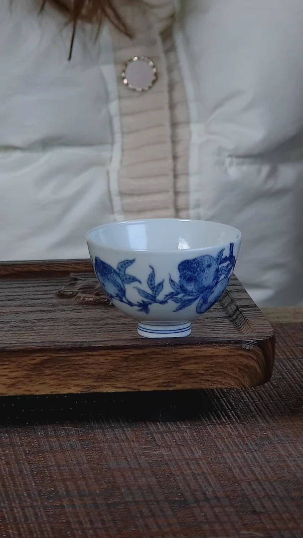 【闪购商品】折葵非器手工手绘福桃鸡心杯