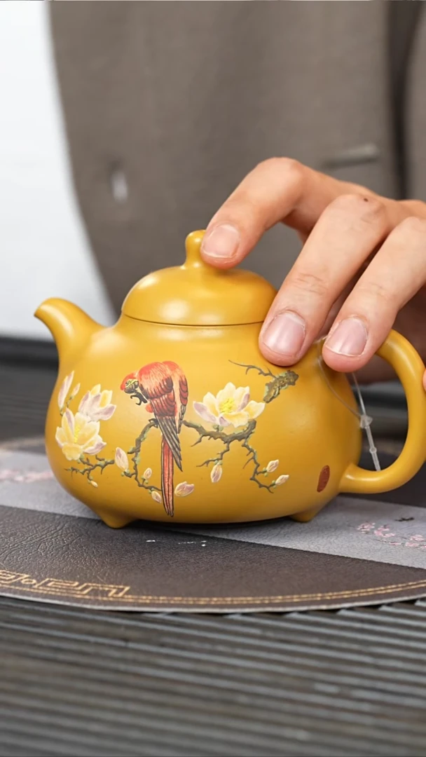 【闪购商品】紫砂茶壶YJB 黄金朱泥 乳鼎 