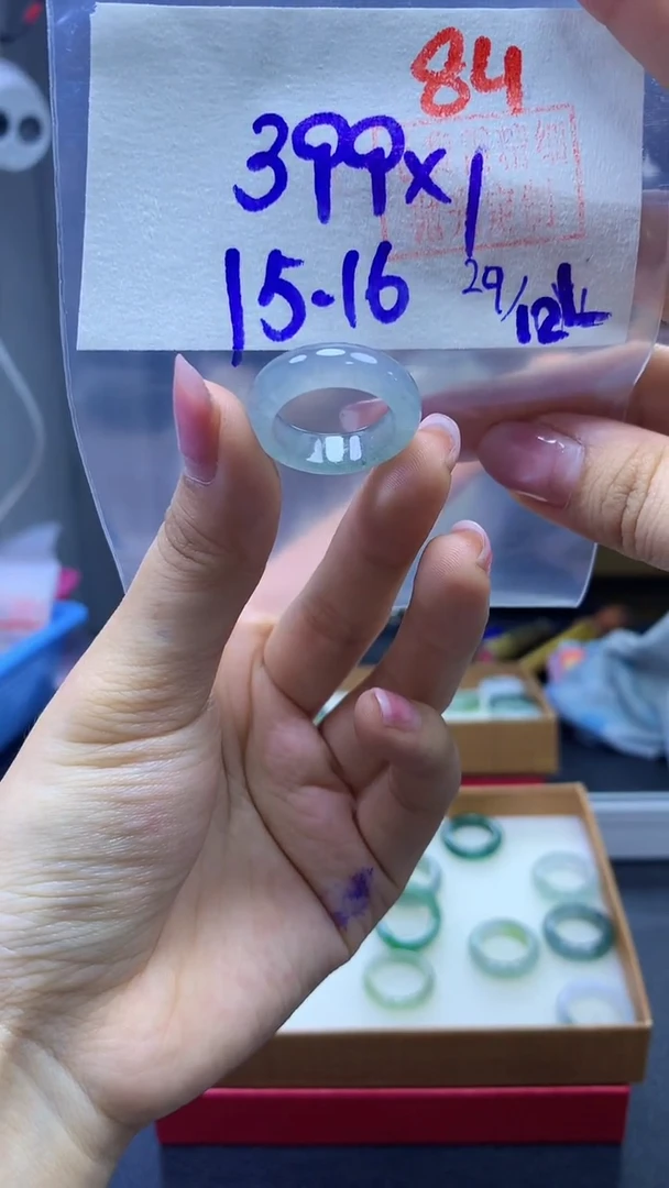 未镶嵌定制翡翠薇*戒圈#399元-毛货需精细抛光