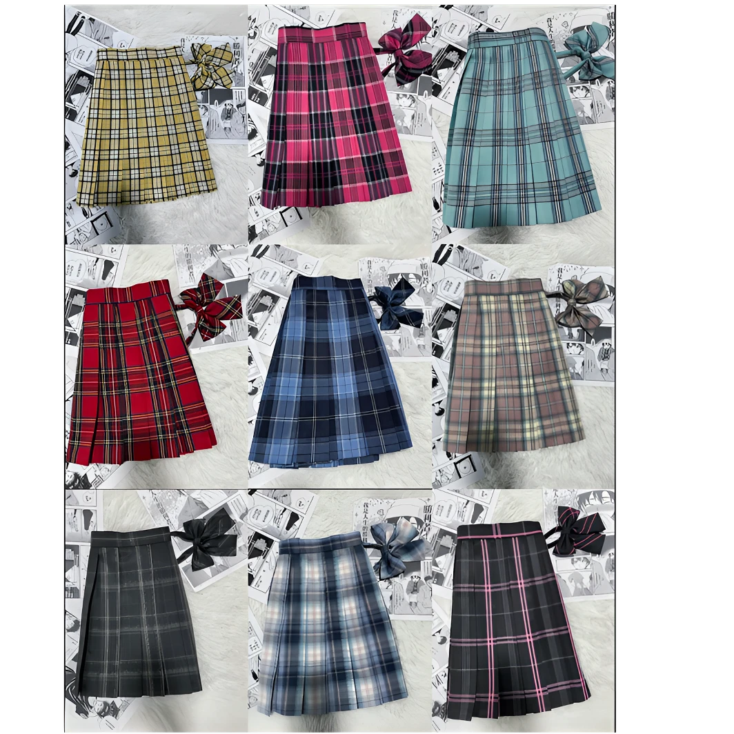 【鹿森町】 正版格裙jk制服日系A字型春夏百褶校供学院风半身裙新款