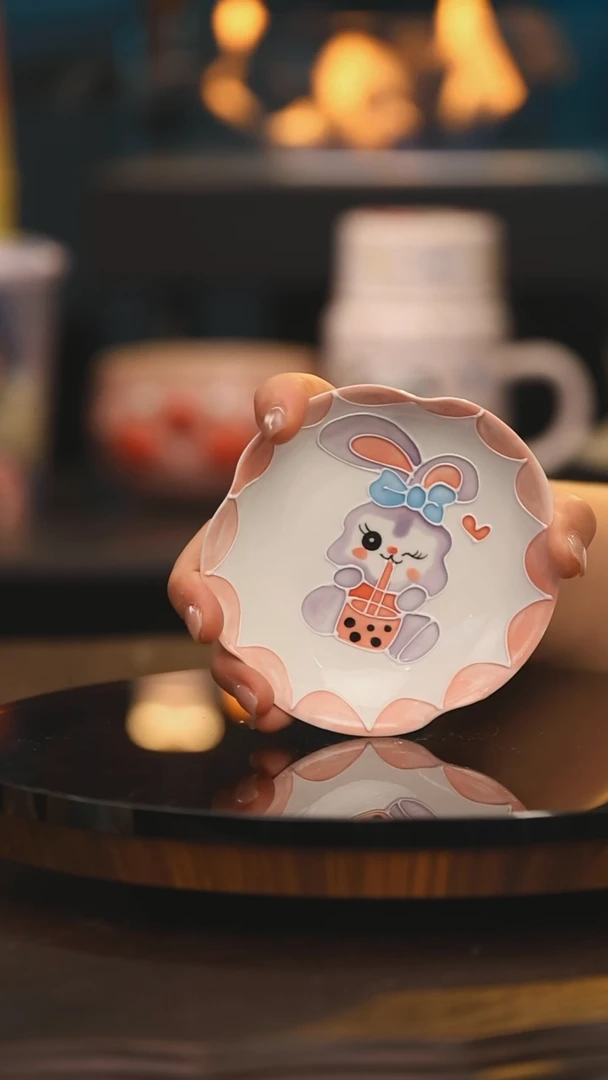 【闪购商品】摆件景德镇设计师釉下彩绘陶瓷