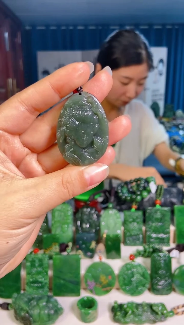 和田玉未镶嵌挂件1