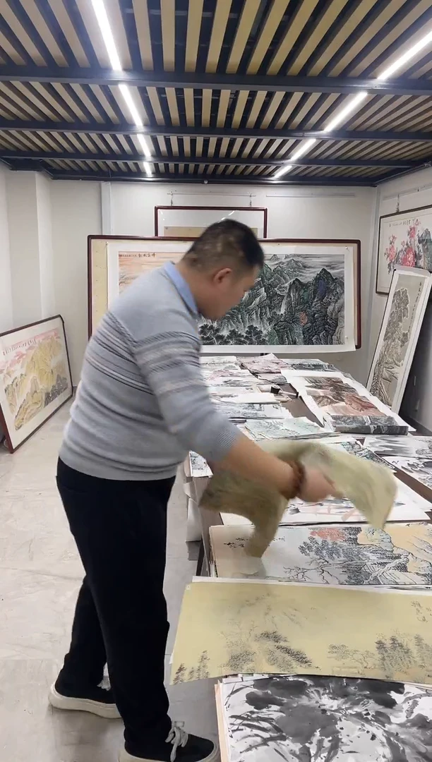 国画融易专属链接-仿古中堂带证书