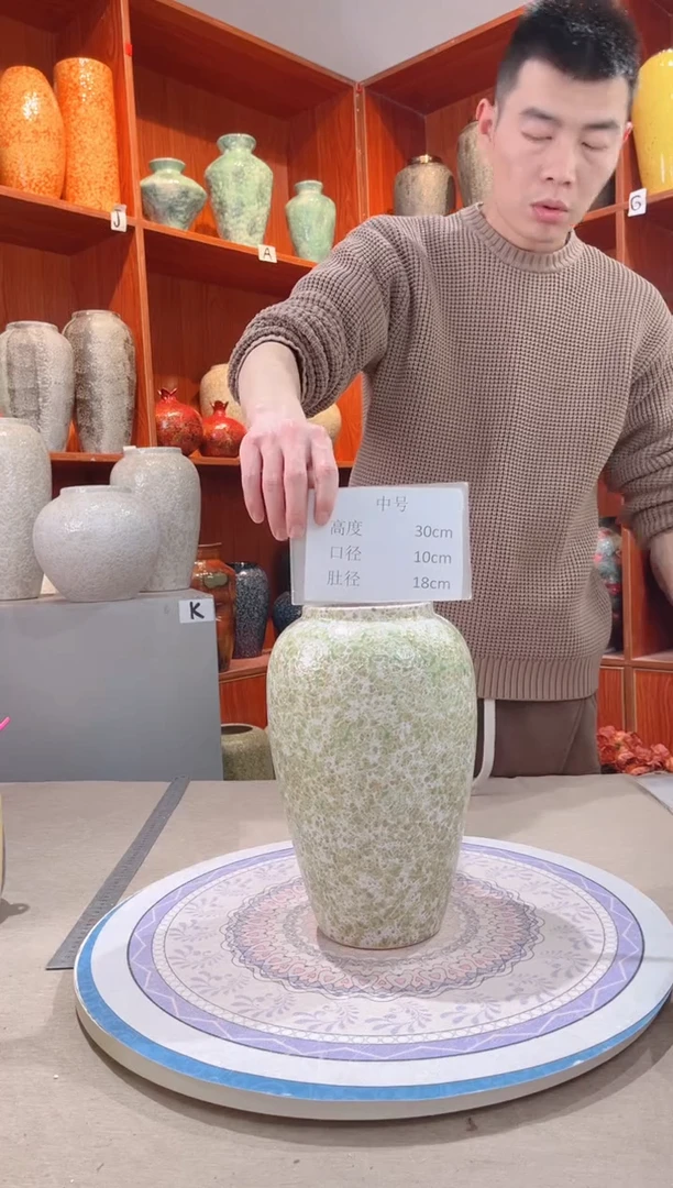 【闪购商品】瓶精品陶瓷花瓶 无花 春意盎然 中号