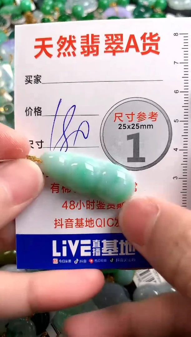 【闪购商品】翡翠颈饰18K金镶嵌0480722678