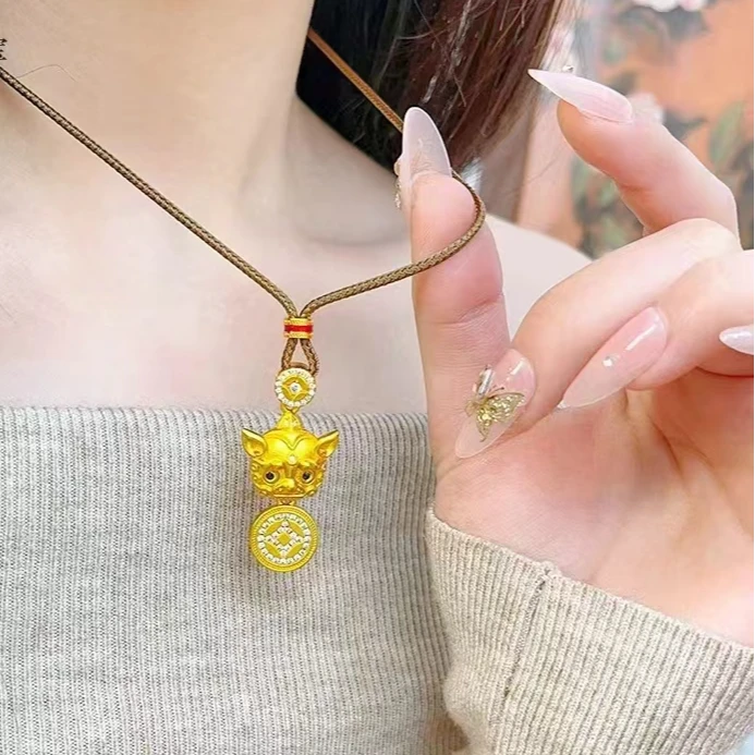 非金属布艺项链 年款百搭毛衣链--