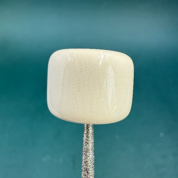 S1002天然猛犸牙桶珠墩子15*19 支持鉴定假一罚四