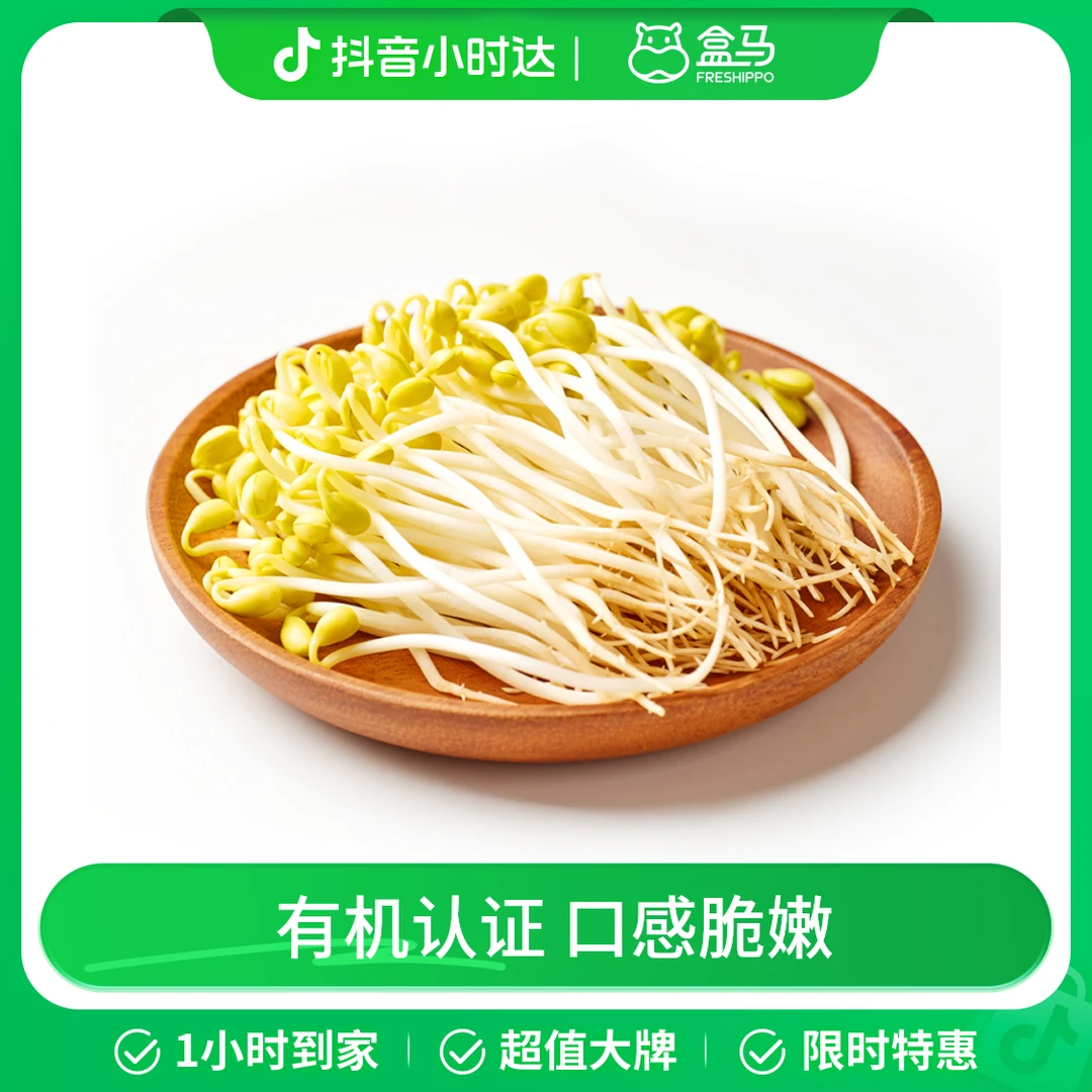 有机黄豆芽 200g