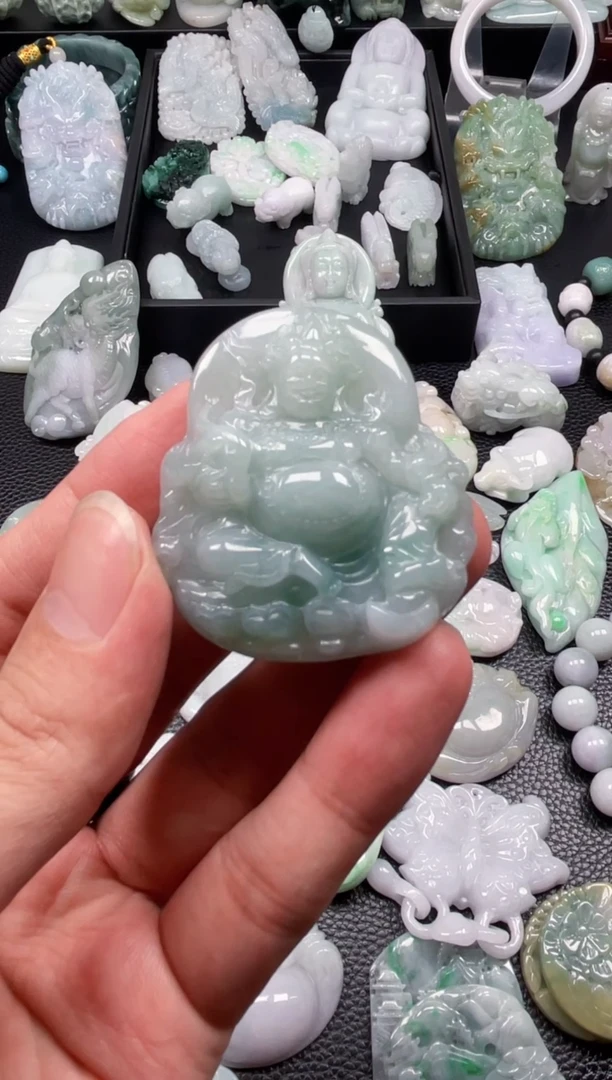 翡翠未镶嵌颈饰天然翡翠a货