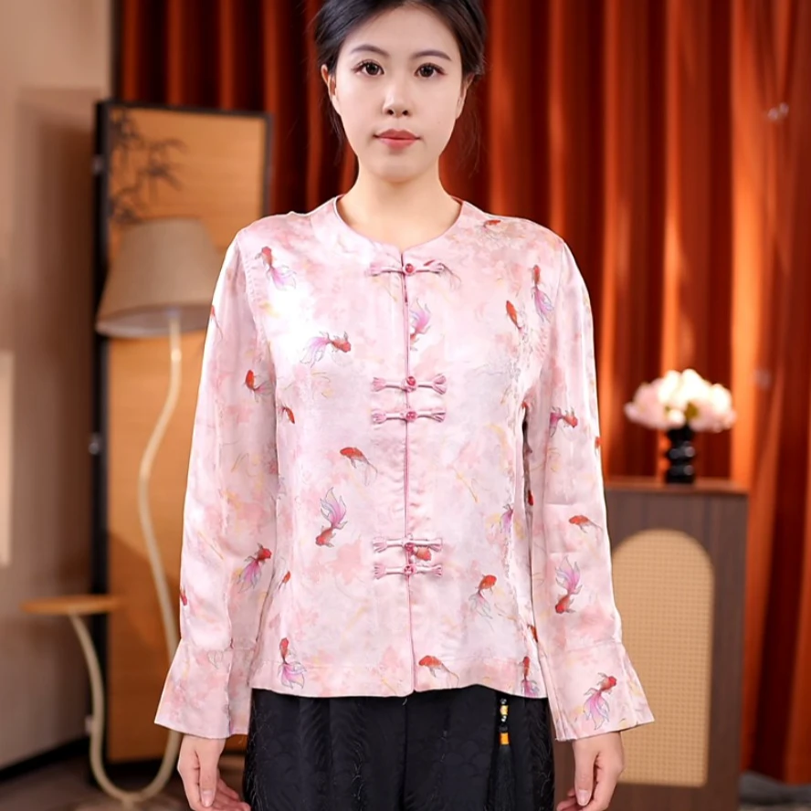 新中式国风精致宽松休闲提花外套（DZ29）