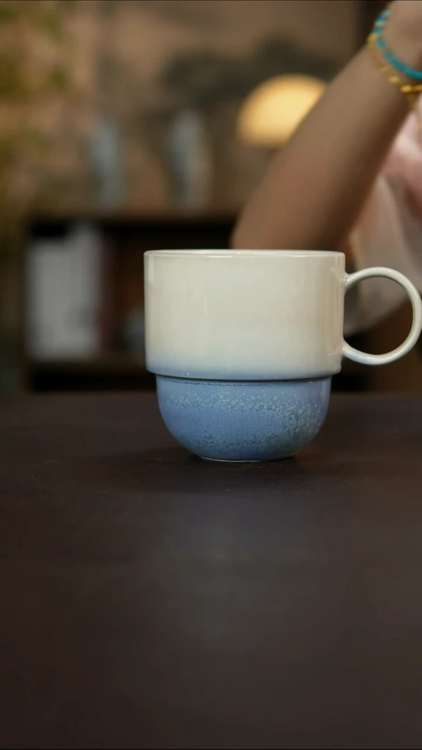 杯景德镇陶瓷杯碗柴烧多人