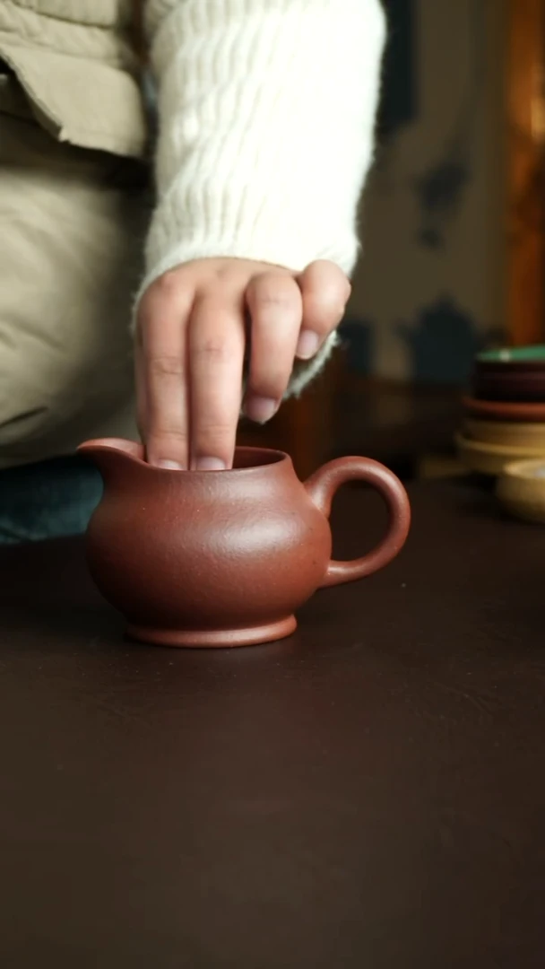 茶杯紫砂4号 微瑕特价粗砂紫泥公道