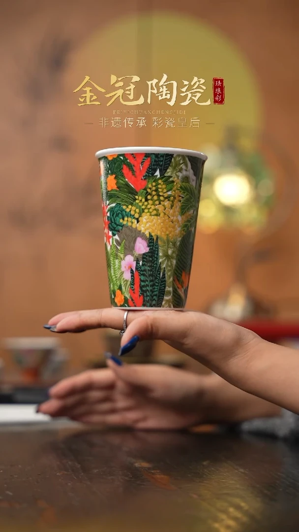 陶瓷丛林绮梦【可乐杯】 绿