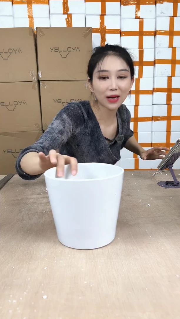 圆筒亮光白17x14