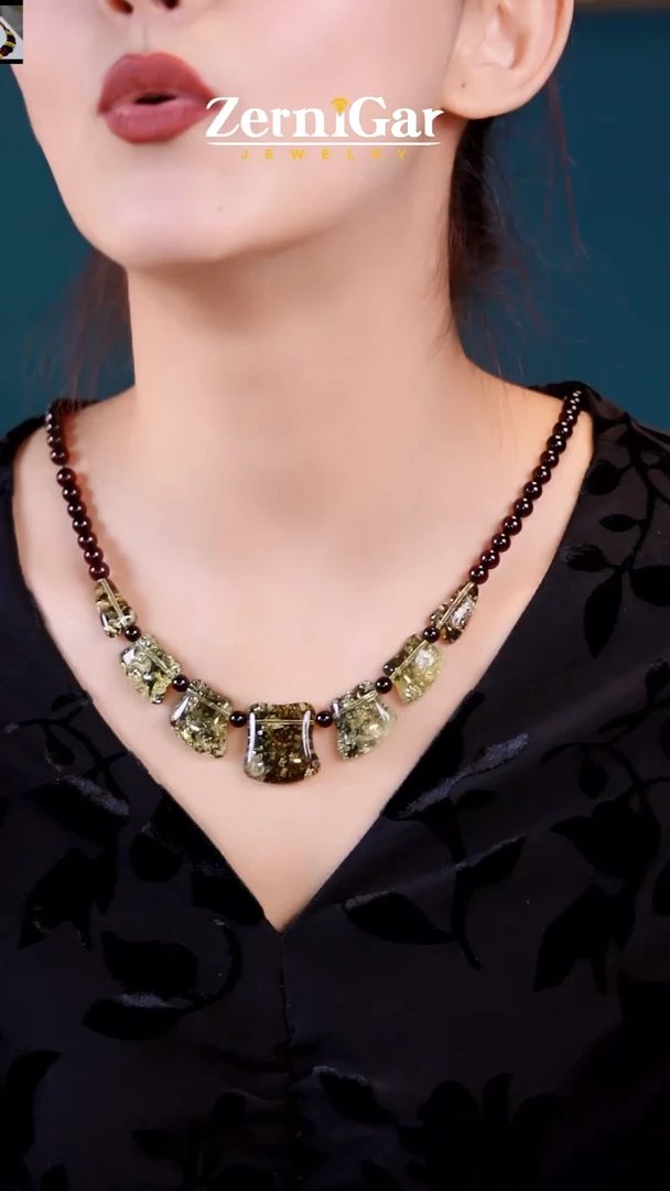 【闪购商品】琥珀颈饰未镶嵌天然琥珀项链