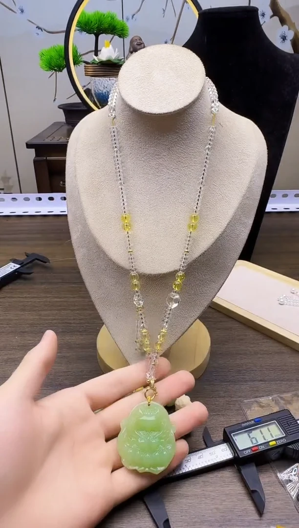 14K金镶嵌颈饰水晶X26