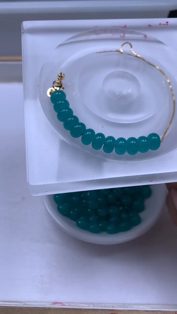 未镶嵌散珠玛瑙/玉髓A1808 天河 石5*8mm20个7.9元