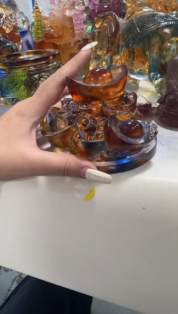 琉璃160微瑕纯手工古法琉璃 假一罚十