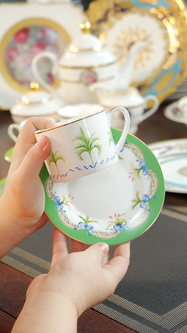 【闪购商品】瓷片咖啡杯碟 福利价微瑕