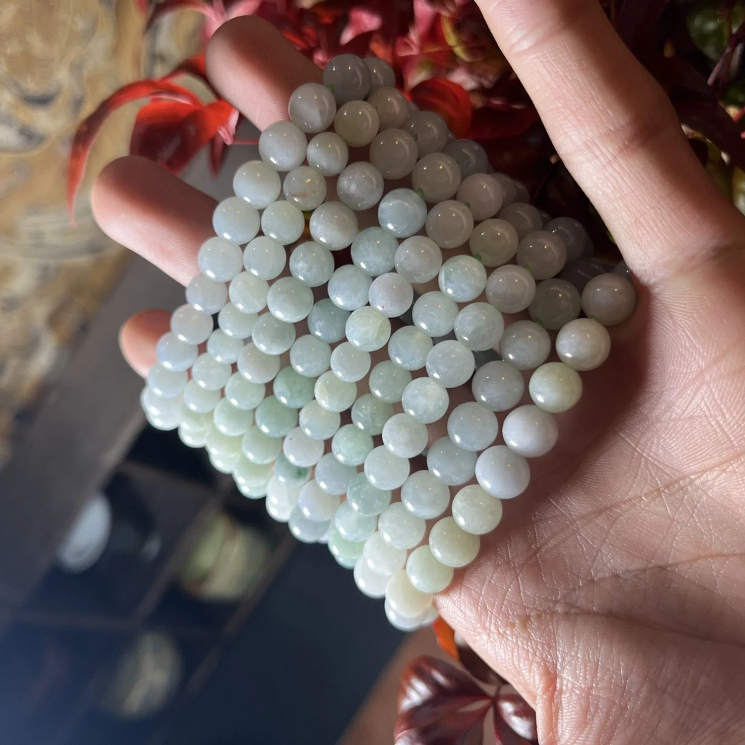 天然缅甸a货翡翠手串  随机发货