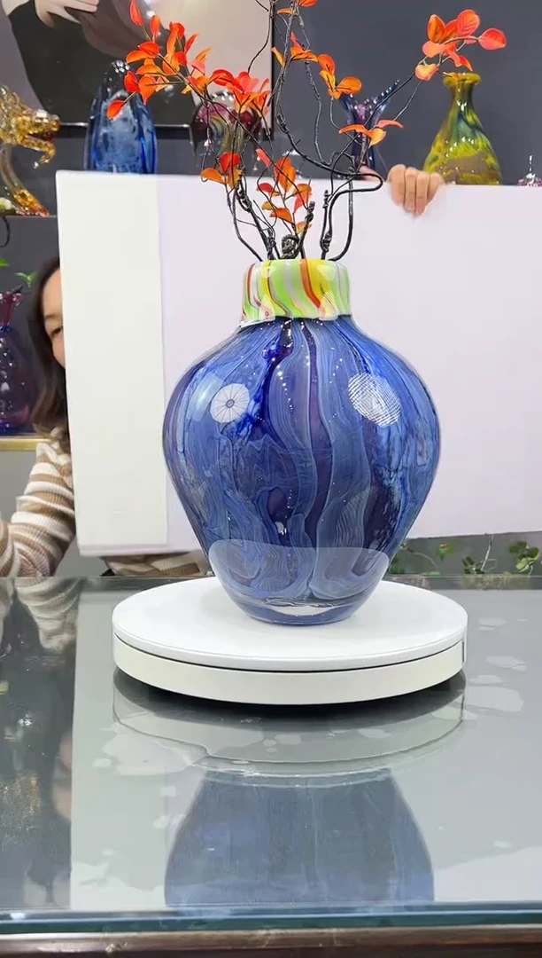 手工艺品琉璃 水晶琉璃花瓶1个