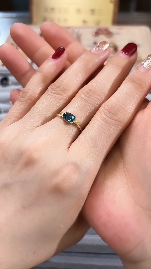 【闪购商品】托帕石戒指银S925镶嵌    