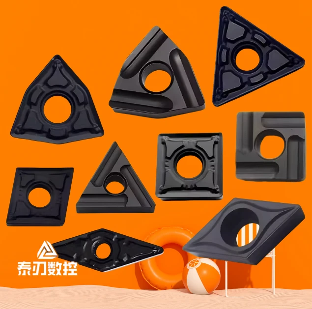 耐磨加硬黑色桃型数控刀刀片适用加工于钢件车削刀片数控车刀片