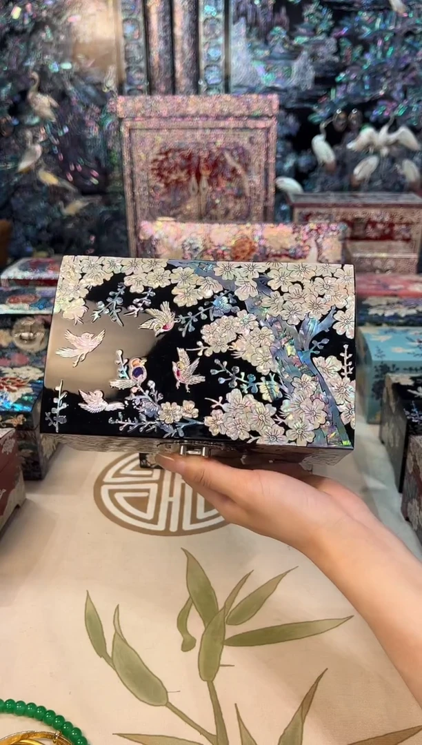 老款鱼锁绒布底·弘贝雅螺钿漆器文化馆