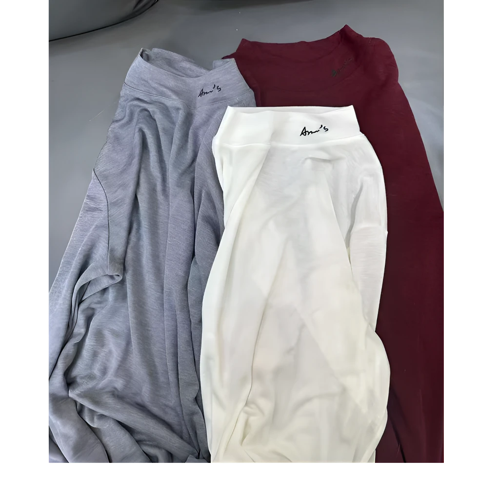 萍萍名品.刺绣字母羊毛刺绣百搭长袖上衣
