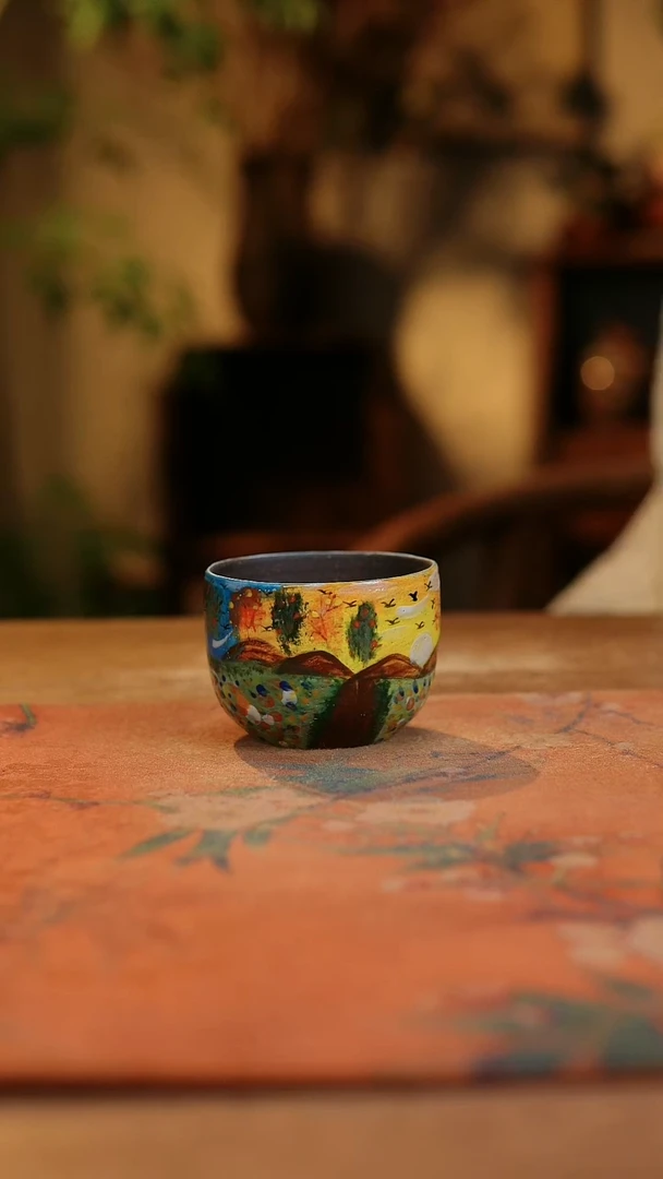 【闪购商品】瓷片1395景德镇手工手绘釉下彩高温瓷