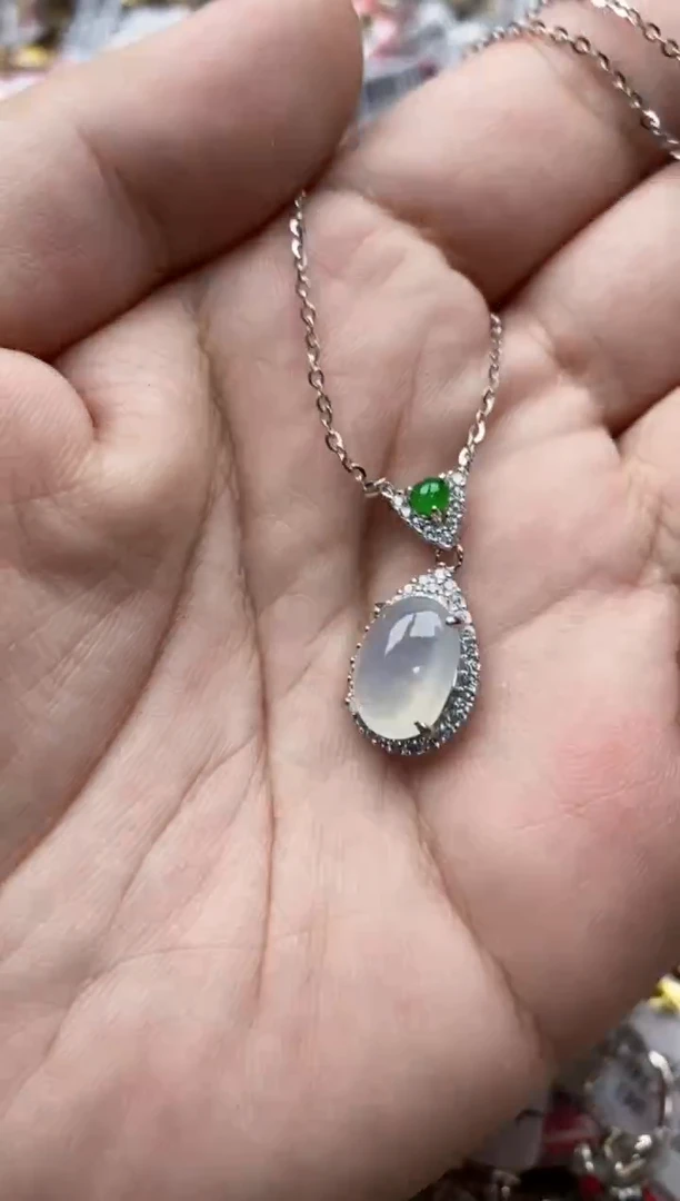 【闪购商品】翡翠戒指银S925镶嵌55555--8