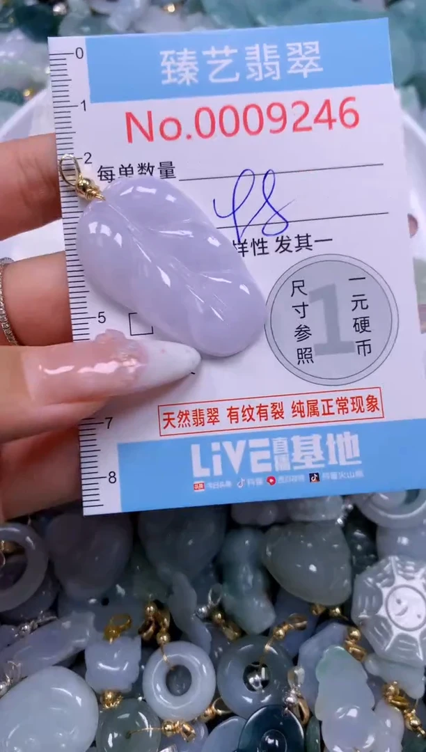 翡翠未镶嵌颈饰9246