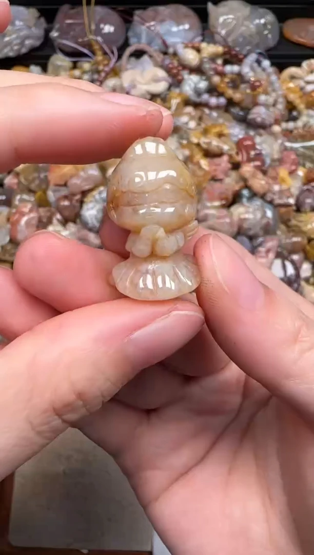 硅化珊瑚（珊瑚玉）未镶嵌颈饰263