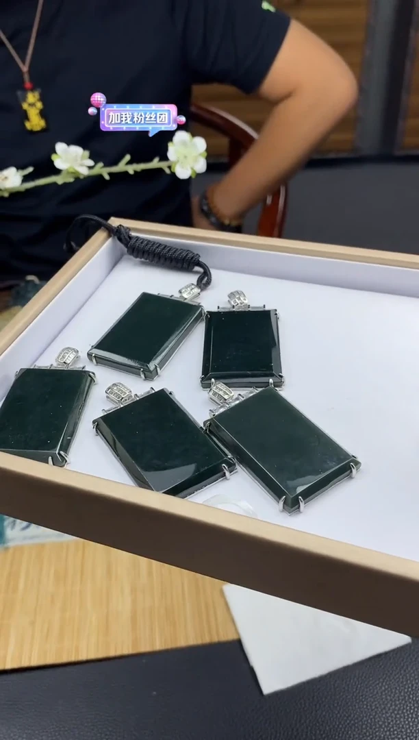 颈饰银S925镶嵌和田玉多样性发货其一1110008