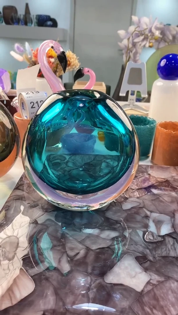 【闪购商品】琉璃慕忆家花瓶微瑕