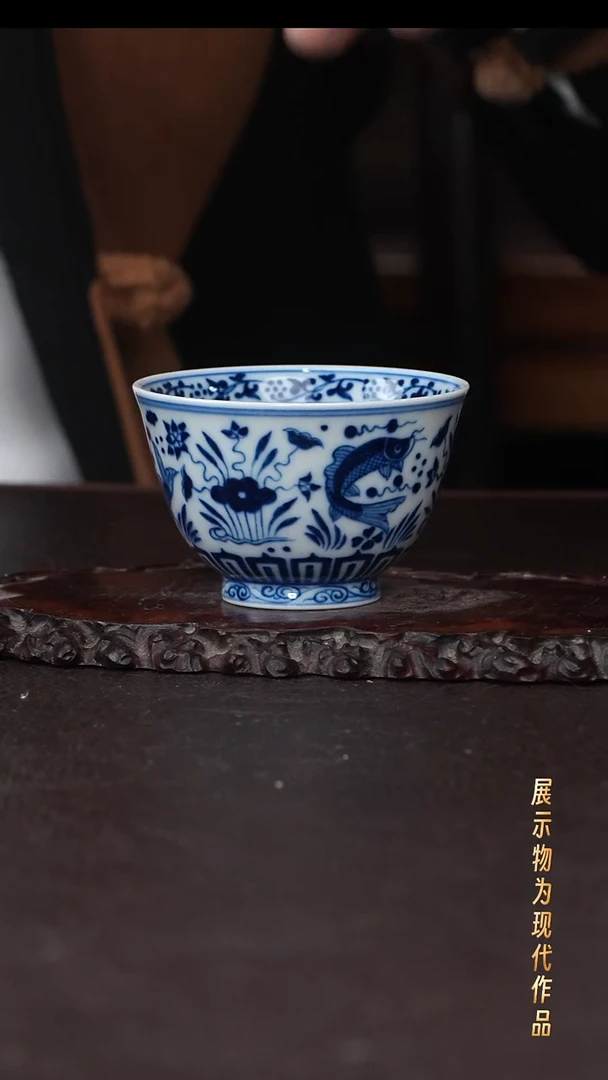 杯子陶景德镇全手工手绘瓷器！