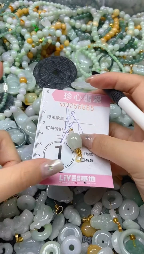 翡翠未镶嵌颈饰闪购0256665多样性发其一