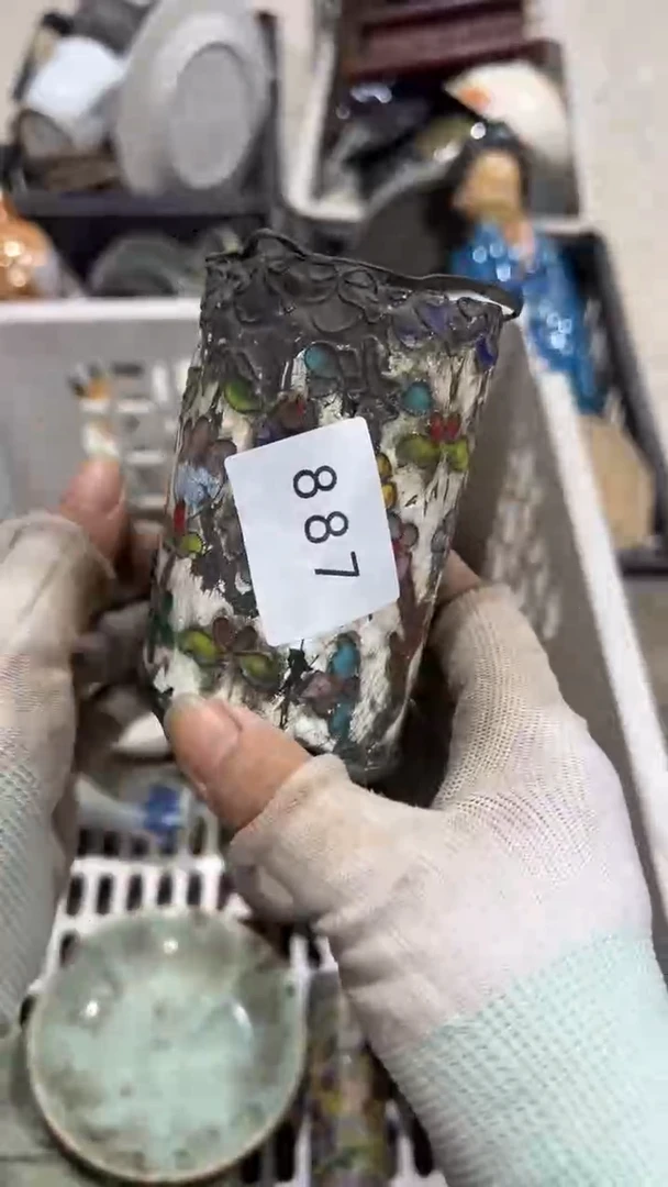 陶瓷渔**厨工艺品摆件827887