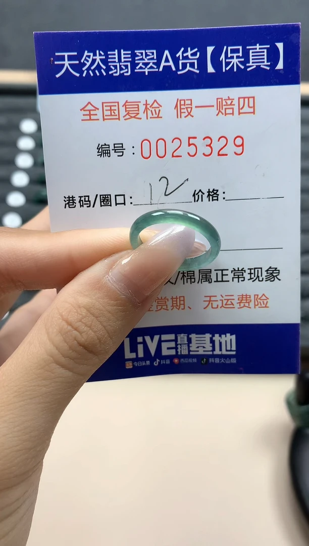 【闪购商品】翡翠戒指未镶嵌天然25329