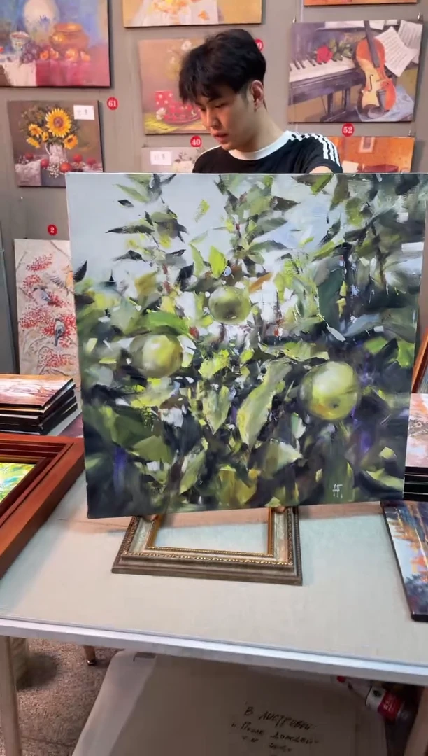 俄美协画家原创油画70*70