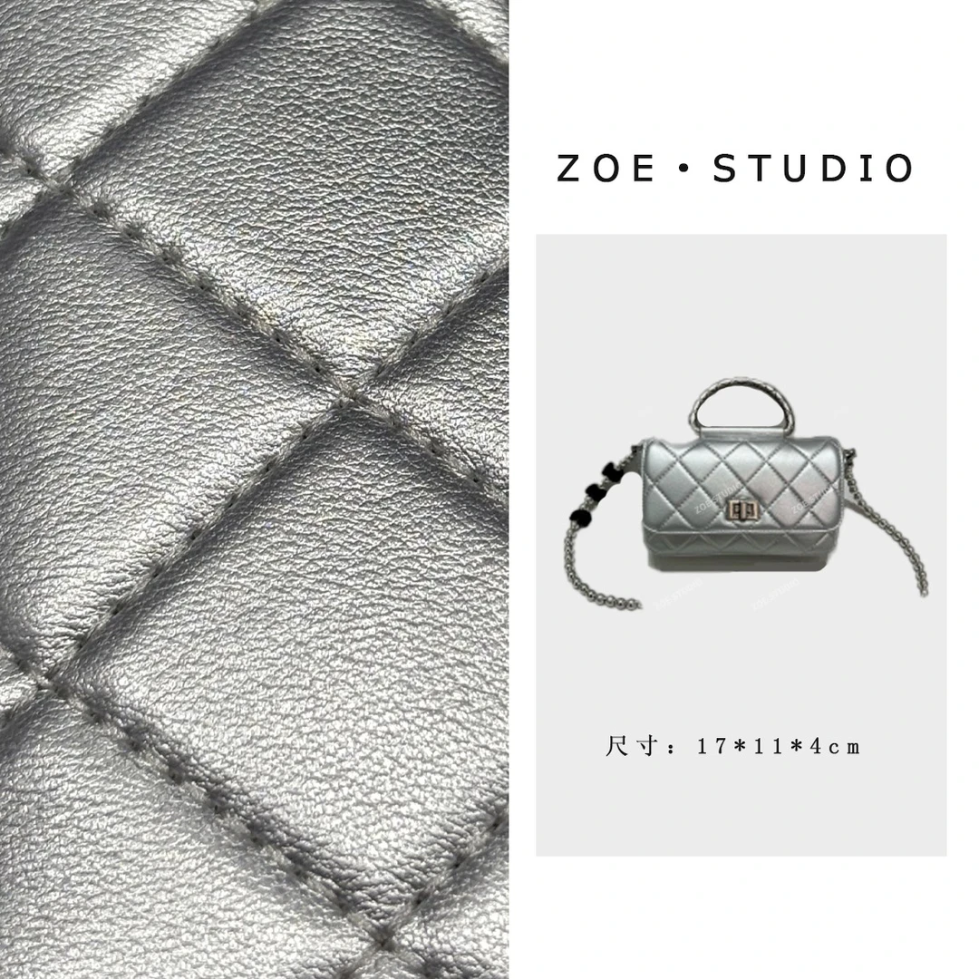 【佐伊甄选】ZT-D7151-贝母银轻奢女士经典小众斜挎斜跨包包