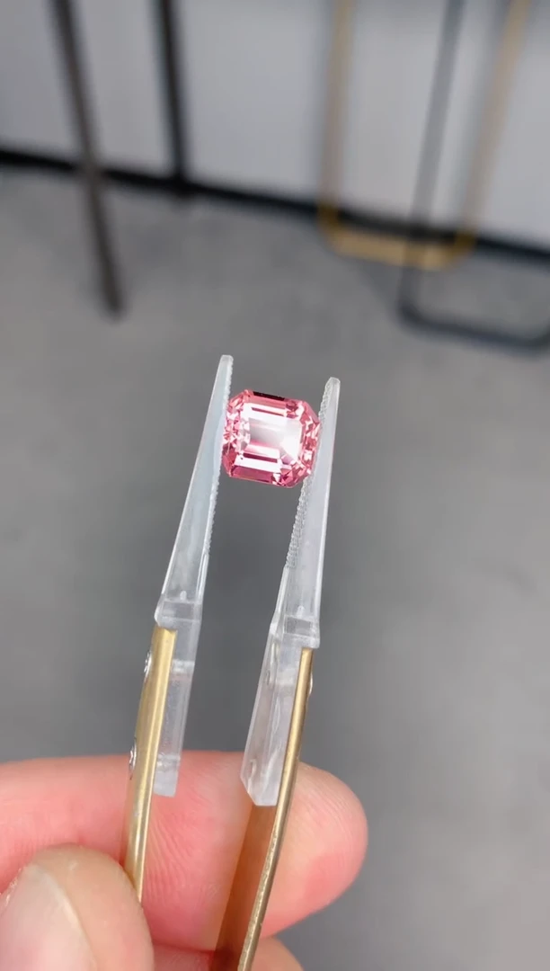 未镶嵌裸石定制碧玺3ct 粉碧玺八角 定制