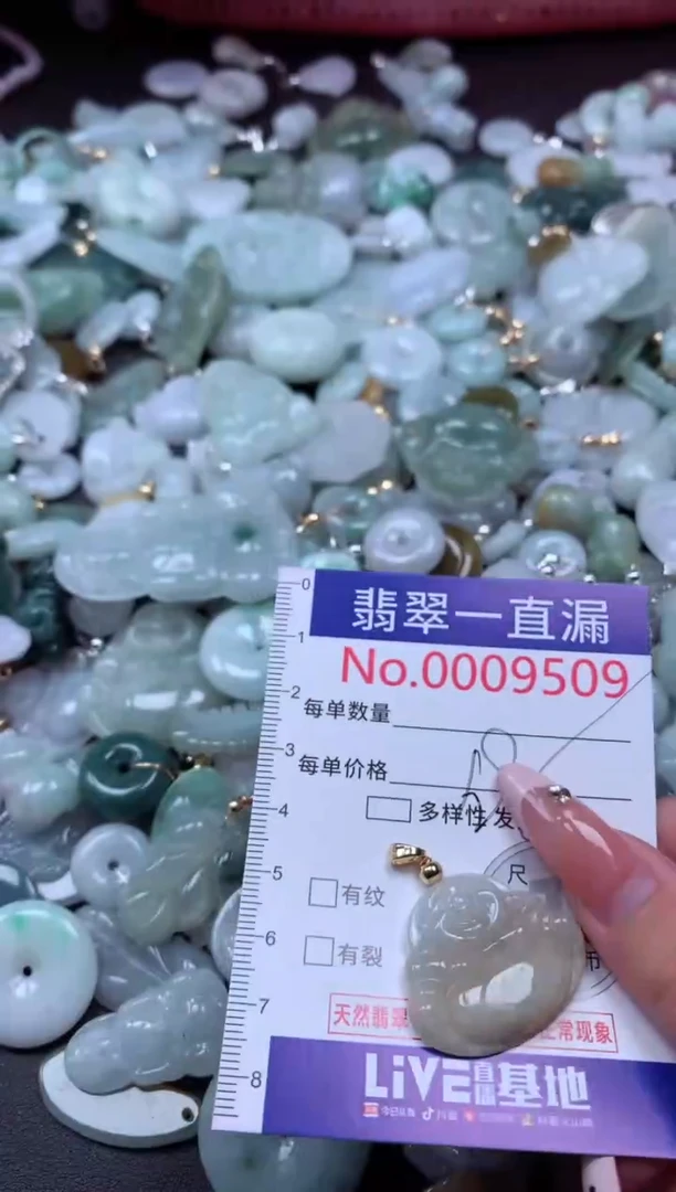 翡翠未镶嵌吊坠(不含链)9509