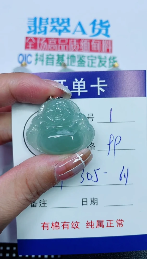 吊坠(赠链)银S925镶嵌翡翠1